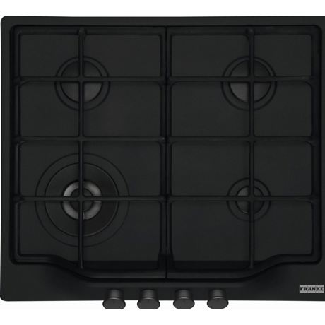 Plita incorporabila Franke Country FCH 604 3G TC MB C Matte Black, 4 arzatoare gaz, Gratare fonta, Arzator tripla coroana, Aprindere electrica, 59 cm, Matte Black 106.0691.511