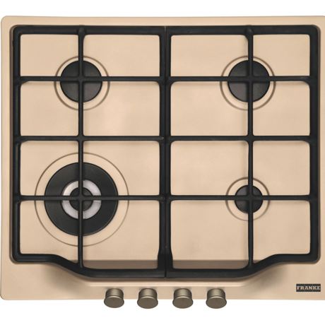Plita incorporabila Franke Country FCH 604 3G TC OA C Avena, 4 arzatoare gaz, Gratare fonta, Arzator tripla coroana, Aprindere electrica, 59 cm, Avena 106.0696.799