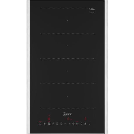 Plita incorporabila Neff 63TDX1L0, Inductie, design cu rama inox, zona de gatit Flex Zone, Touch Control si afisaj digital, functie Power Boost, timer, functie mentinere la cald, functie Power Move, functie Re Start, functie Quick Start, functie pauza