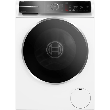 Masina de spalat rufe Bosch Seria 8 WGB244A2BY, 9 kg, 1400 RPM, I-DOS, Touch control, Iron Assist, Home Connect, Added Steam, Iluminare interioara, EcoSilence Drive, Anti Stain, Clasa A, 60 cm, Alb
