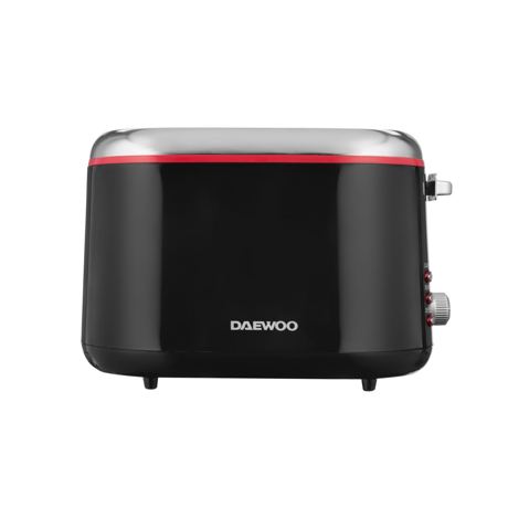 Prajitor de paine Daewoo DBT70B, putere 900 W, functie reincalzire, functie decongelare, indicator luminos, tavita pentru firimituri, spatiu depozitare cablu, control electronic rumenire, Negru