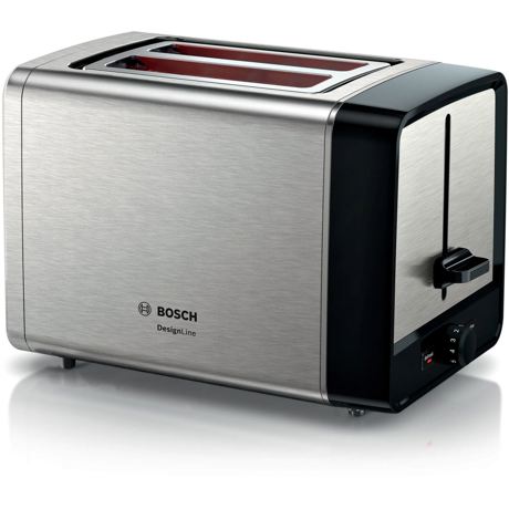 Prajitor de paine Bosch TAT5P420, 970W,  2 felii,  otel inoxidabil,  Gri