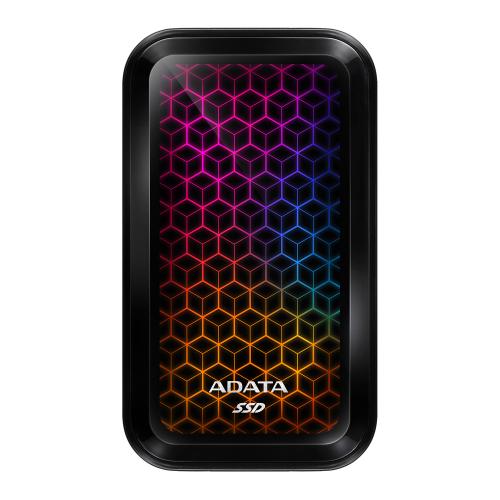 SSD extern ADATA SE770G RGB 1TB, USB 3.2, Negru