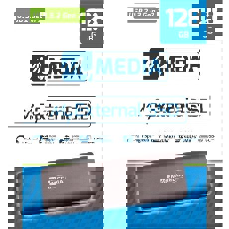SSD Verbatim MyMedia 3.2 Gen 2 128GB 2.5"