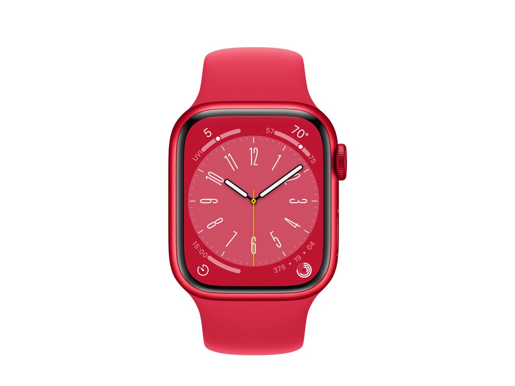 Apple Watch S8 GPS 41mm (PRODUCT)RED Aluminium Case with (PRODUCT)RED Sport Band - S/M