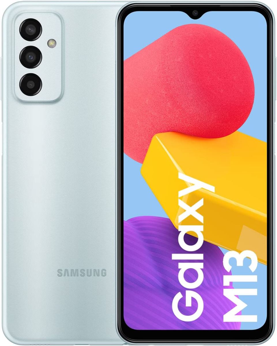 Telefon mobil Samsung Galaxy M13 SM-M135FLBV 6.6", Dual SIM, 64GB, 4GB RAM, 4G, Light Blue