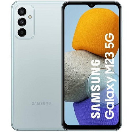 Telefon mobil Samsung Galaxy M23 SM-M236BLBG, Dual SIM, 128GB, 4GB RAM, 5G, Light Blue