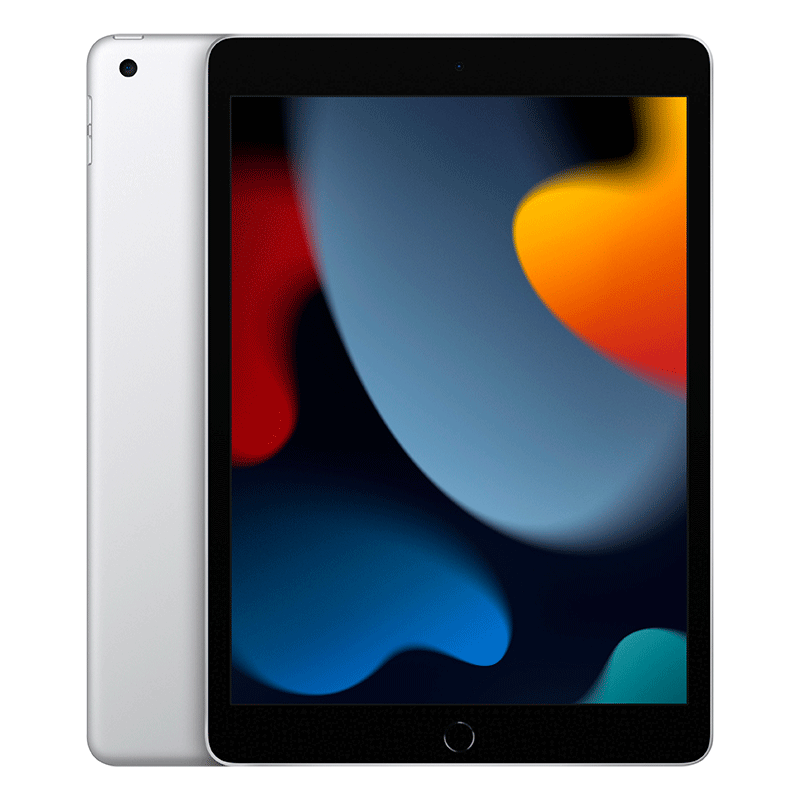 Apple iPad 9 10.2" Wi-Fi 64GB Silver (US power adapter with included US- to-EU adapter)