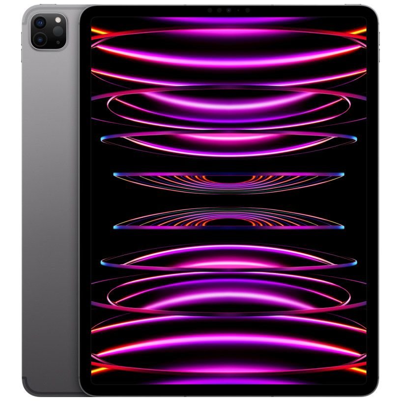 Apple 12.9-inch iPad Pro (6th) Cellular 128GB - Space Grey (US power adapter with included US-to-EU adapter)