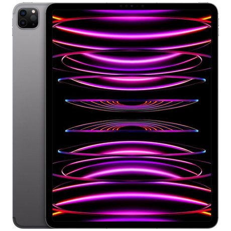 Apple 12.9-inch iPad Pro (6th) Cellular 128GB - Space Grey (US power adapter with included US-to-EU adapter)