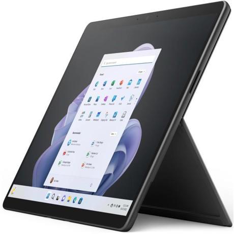Microsoft Surface Pro 9, Tablet PC(black), Windows 10 Pro, 256GB, 16GB RAM,processor Intel® Core™ i5-1245U ,resolution 2,880 x 1,920 pixels, 13 inches, frequency 120Hz,aspect ratio 3:2,Iris Xe Graphics, WiFi 6 (802.11ax),Bluetooth 5.1, speakers 2x 2W, 2x Thunderbolt 4, Other ports: 1x Surface