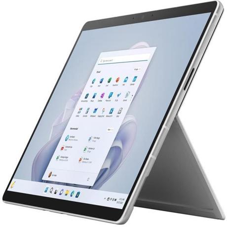 Microsoft Surface Pro 9, Tablet PC(platinum), Windows 10 Pro, 256GB, 16GB RAM,processor Intel® Core™ i7-1265U, resolution 2,880 x 1,920 pixels, 13 inches, frequency 120Hz,aspect ratio 3:2,Iris Xe Graphics, WiFi 6 (802.11ax),Bluetooth 5.1, speakers 2x 2W, 2x Thunderbolt 4, Other ports: 1x Surface