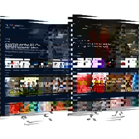 Televizor Smart LED Tesla 50E635SUS, 127 cm, 4K UHD, frameless, silver, Android TV 11, HDR10, Clasa E