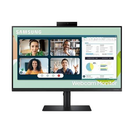 Monitor Samsung LS24A400VEUXEN, 24'', Full HD, 75Hz, 5ms, VGA, HDMI, Display Port, USB, Pivot