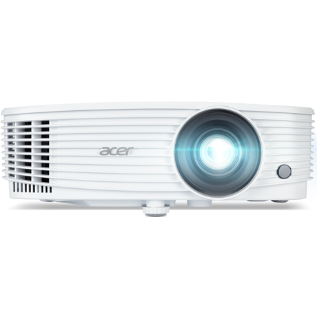 Proiector ACER P1157i, DLP 3D Ready, SVGA 800* 600, up to WUXGA 1920* 1200, 4500 lumeni, 4:3/ 16:9, 20.000:1, zoom optic 1.1x, dimensiune maxima imagine 300", distanta maxim de proiectie 12 m, boxa 3W, lampa 5.000 ore/ 15.000 ore extremEco, 29 dB, 2.4 kg, D-sub, composite video/ RCA, 2* HDMI, PC