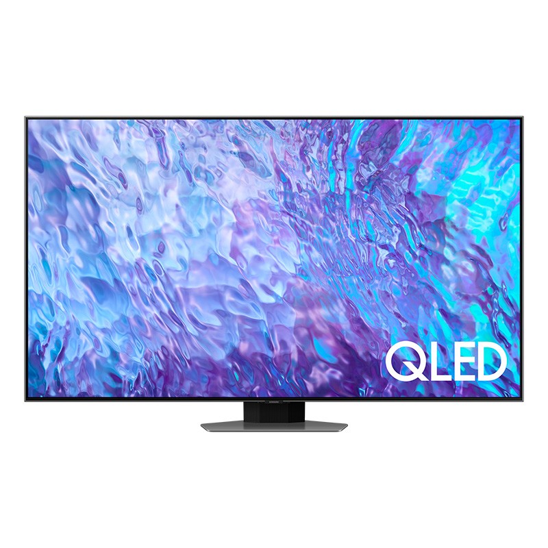 Televizor QLED 4K Samsung QE65Q80CA, 163 cm, Ultra HD 4K, Direct Full Array, Smart Hub, Carbon Silver