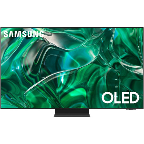 Televizor OLED 4K Samsung QE65S95CA, 163cm, Neural Quantum Processor 4K, Dolby Atmos, Infinity One Design, Titan Black