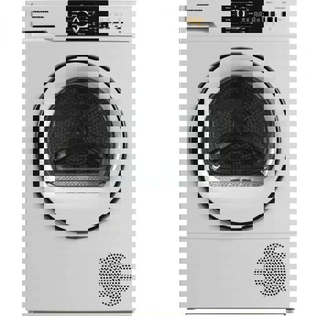 Uscator de rufe cu pompa de caldura Heinner HHPD-V7T1CHA++, Capacitate incarcare 7kg, Clasa energetica A++, 15 programe de uscare, Display LED, Program rapid camasi 20 min, Program expres 34 min, Program Baby Care, Functie Start intarziat, Functie anti-sifonare, Lumina cuva, Selector nivel uscare, Alb