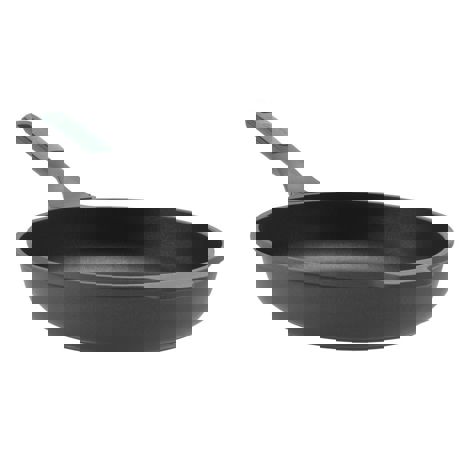 Tigaie Forest, 28cm, 3L, Aluminiu, Invelis antiaderent, Negru/Verde