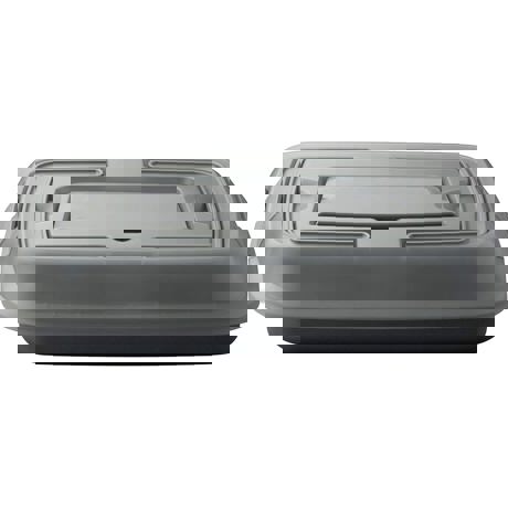 Tava pentru prajituri, 4L, capac, dispozitiv pentru feliere, Otel carbon, Gri