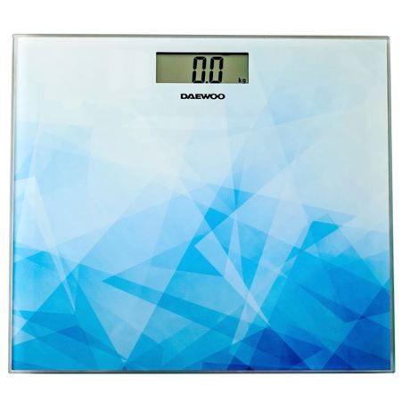Cantar electronic de persoane Daewoo DBS210AB,  sticla securizata 6 mm, capacitate 150 kg, divizare 100 g, auto zero, auto oprire