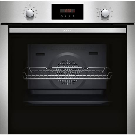 Cuptor incorporabil Neff B2CCG6AN0, 7 functii, sistem de autocuratare cu piroliza, afisaj LED si butoane retractabile, iluminare cu halogen, capacitate 71 l