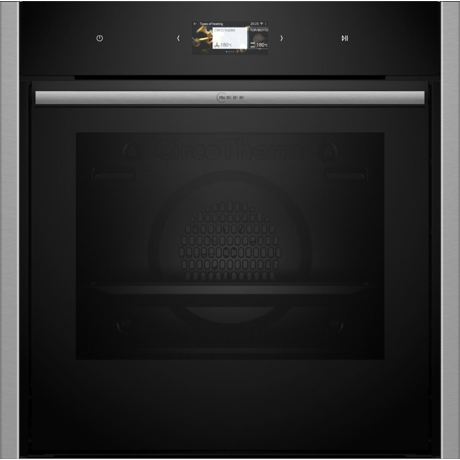 Cuptor incorporabil Neff B64CS31N0,  14 functii, Home Connect, sistem de autocuratare EcoClean Direct (perete posterior) si Easy Clean, display TFT touch control, usa cu sistem Slide&Hide, SoftClose si SotfOpen, iluminare LED, capacitate 71 l