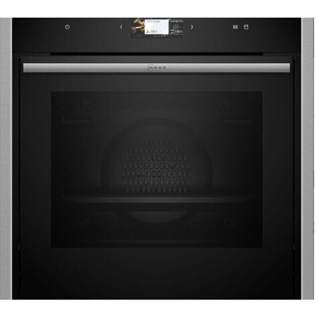 Cuptor incorporabil Neff B64FS31N0, Aburi (Full Steam), inox, 22 functii, Home Connect, sistem de autocuratare EcoClean Direct (perete posterior) si Easy Clean, display TFT touch control, usa cu sistem Slide&Hide, SoftClose si SotfOpen, functie Intensive Steam, Steam Boost, iluminare LED, capacitate 71 l