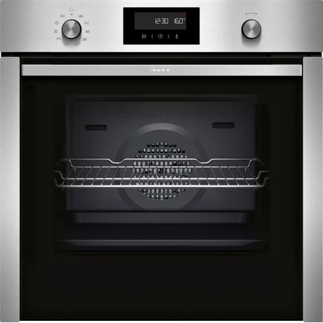 Cuptor incorporabil Neff B6CCH7AN0,  8 functii, sistem de autocuratare cu piroliza si EasyClean, usa cu sistem Hide, afisaj LCD si butoane retractabile, iluminare cu halogen, capacitate 71 l