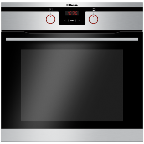 Cuptor incorporabil Hansa Integra BOEI69475, Electric, 65 l, Autocuratare catalitica, Grill, Display, Clasa A, Inox