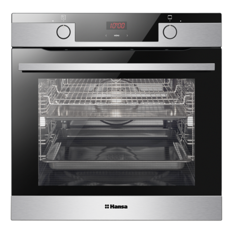 Cuptor incorporabil Hansa BOEIS694097, 77 l, 11 functii, Grill, Timer electronic, Clasa A, Inox