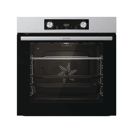 Cuptor incorporabil Gorenje BPS6737E03X, Electric, Multifunctional, 77 L, AirFry, Control electronic, Pizza function, Defrost, Piroliza, Inox