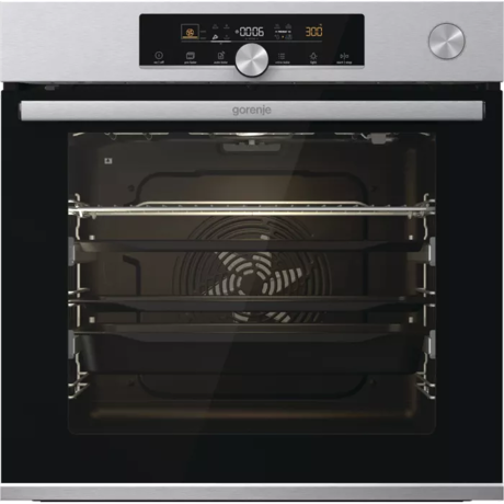 Cuptor incorporabil Gorenje BPSA6747A08X, Electric, Multifunctional, 77 L, IconTouch, Clasa A+, FastPreheat, Functie Pizza, AirFry+, AquaClean, Defrost, SteamAssist, Inox