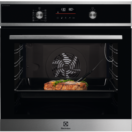 Cuptor electric incorporabil Electrolux EOD6C77X, Electric, 72 L, Grill, Autocuratare catalitica, SteamBake, Clasa A+, Culoare Inox/Negru