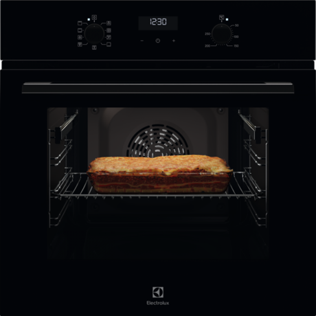 Cuptor electric incorporabil Electrolux EOF5C50BZ, Electric, 65 l, 9 programe, Convectie, Grill, Autocuratare catalitica, Clasa A, Negru