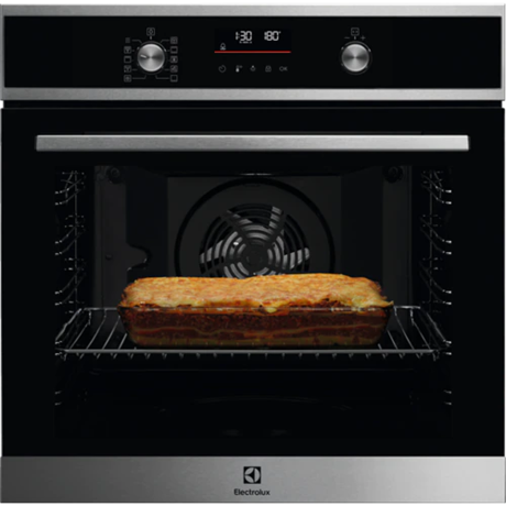 Cuptor electric incorporabil Electrolux EOF6P76X2, Electric, 72 l, Autocuratare pirolitica, SurroundCook, Grill, Timer cu display electronic, Clasa A+, Inox