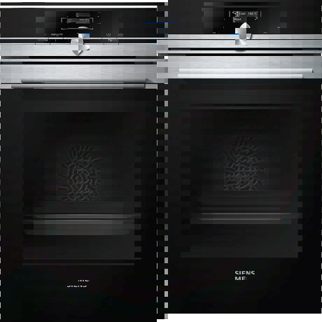 Cuptor electric incorporabil Siemens HB634GBS1, Multifunctional, 71 L, 4D hot air, Clasa energetica A+, 13 Functii de gatire, TFT display, Putere 3.6 kW, ecoClean, Inox