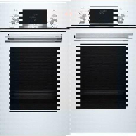 Cuptor electric incorporabil Bosch HBF534EW0Q, Multifuncional, Serie 4, EcoClean Direct, Volum 67 l, Alb