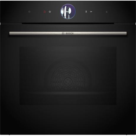 Cuptor electric incorporabil HRG7361B1,  71 l, Multifunctional, 20 functii , Added Steam, Autocuratare EcoClean Direct, Grill, Air Fry, Home Connect, Clasa A+, Negru