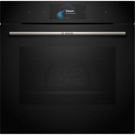 Cuptor electric incorporabil HRG7784B1, 71 l, Multifunctional, Perfect Steam, 22 functii , Autocuratare pirolitica, Grill, Air Fry, Home Connect, Clasa A+, Negru