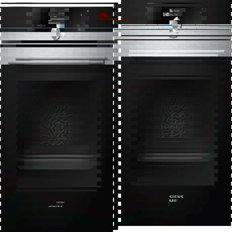 Cuptor electric incorporabil Siemens HS636GDS2, Multifunctional, 71 L, Functie de gatire cu Abur, Gatire pe mai multe nivele, Touch Control, 13 Functii de Gatire, CookControl Plus, Afisaj TFT, Inox