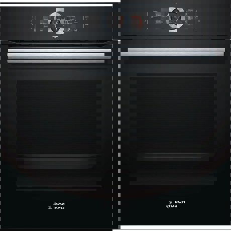 Cuptor incorporabil Bosch HSG636BB1, Electric, Multifunctional, Seria 8, 71L, 12 functii, TouchControl, Display, Clasa energetica A+, Negru
