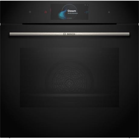Cuptor electric incorporabil HSG7584B1, 71 l, Multifunctional, 23 functii , Perfect Steam, Air Fry, Autocuratare EcoClean Direct, Grill, Home Connect, Clasa A+, Sticla Neagra