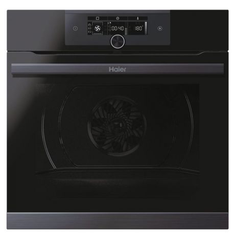 Cuptor incorporabil Haier HWO60SM5F5BH, Electric, 70 l, Autocuratare catalitica, Interfata I-Turn, Wi-Fi + Bluetooth, Softclose, Clasa A+, Negru