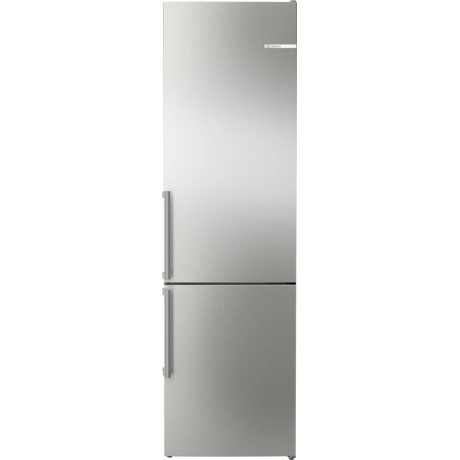 Combina frigorifica Bosch KGN392IDT, No Frost, Vita Fresh, Tehnologie cu invertor inteligent, Perfect Fit, Clasa energetica D, Volum 363 L, H 2030, Inox