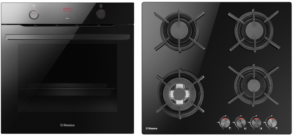 Set incorporabil Hansa Negru Cuptor BOES684097 si BHKS611700 - Pret ...