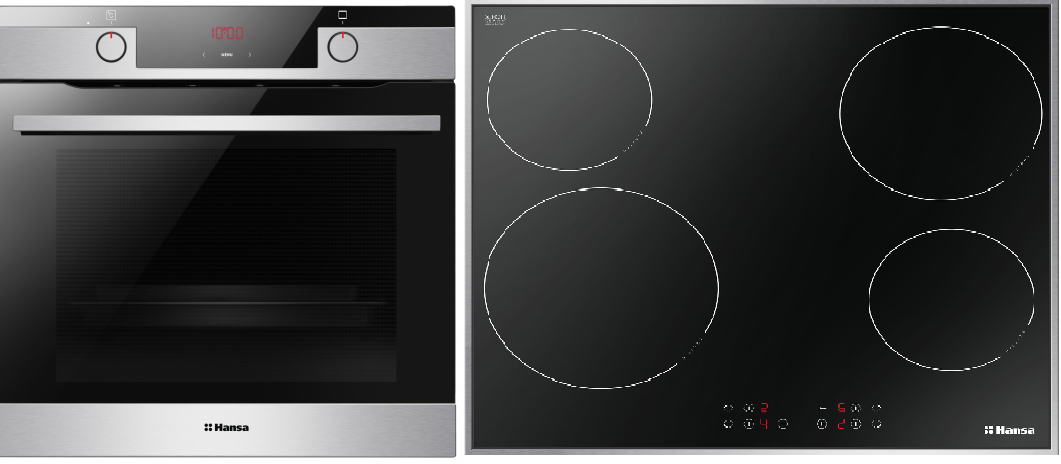 Set incorporabil Hansa Negru/Inox BOEI684097 + BHCI66306 - Pret ...