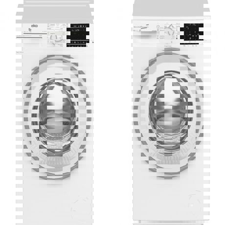 Masina de spalat  Beko B3WFU58215W, 8 kg, 1200 rpm, Clasa A, Recycled Tub, Homewiz Remote Control, SteamCure, Motor ProSmart Inverter, AddXtra, Hygiene+ cu SteamCure, Alb