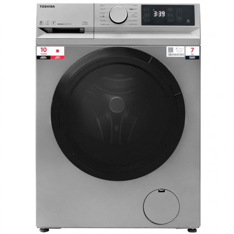 Masina de spalat Toshiba TW-BL80A2SK, incarcare frontala, 7kg, clasa B, 1200 rotati, 12 programe, display, Ultra Fine Bubble, Steam Wash, functie Wi-Fi, culoare Silver