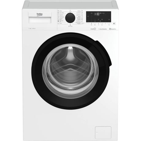 Masina de spalat rufe Beko WUE7726XWST, 7 kg, 1400 rpm, Clasa B, Motor ProSmart Inverter, HomeWhiz Bluetooth, SteamCure, Remote Control, AddXtra, Aquawave, Silent Tech, Alb